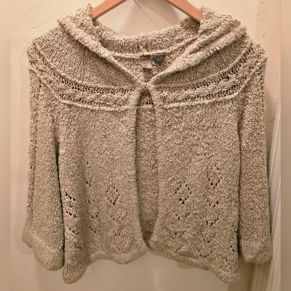 BKE Women's Sweater Cardigan - Tan Large